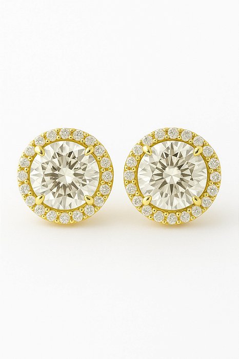 Brinco Fílip Imperial (9mm) Banhado A Ouro 18K BRI189