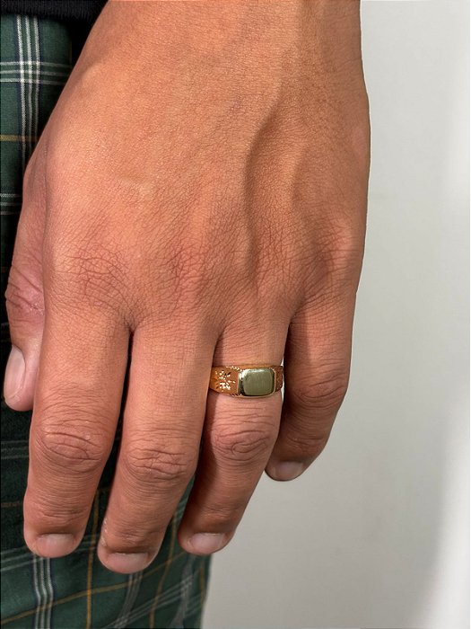 Anel Apolo Banhado A Ouro 18K ANL012