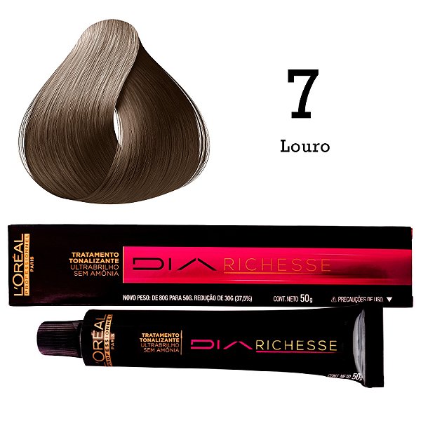 Tonalizante Richesse 7 Louro, Loreal