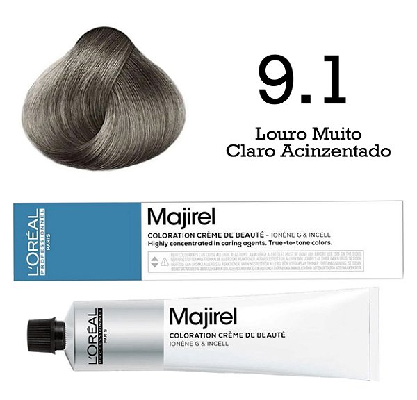 Coloração Majirel 9.1 Louro Muito Claro Acinzentado | L'Oréal