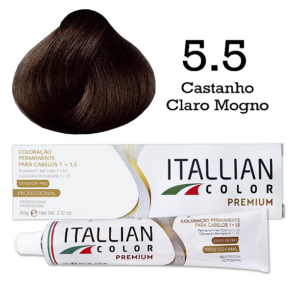 Coloração Itallian Color 5.5 Castanho Claro Mogno