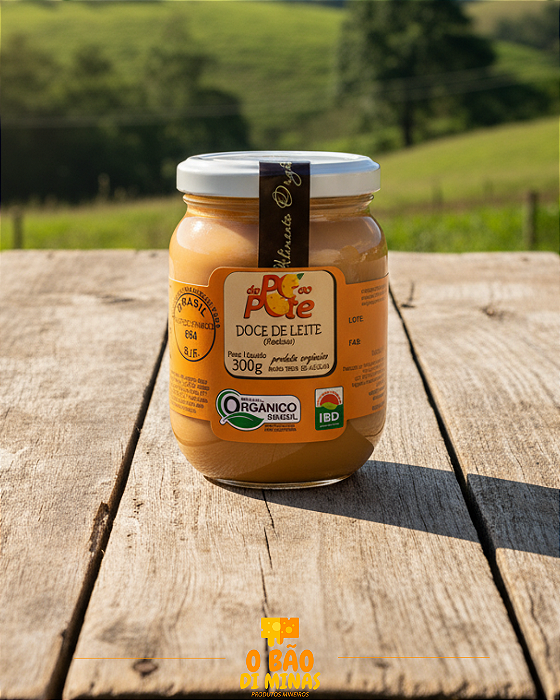 Doce de Leite Puro Orgânico - Do pé ao Pote - 300g