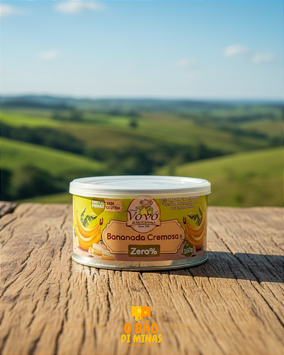 Bananada Cremosa Zero Açúcar - 350g