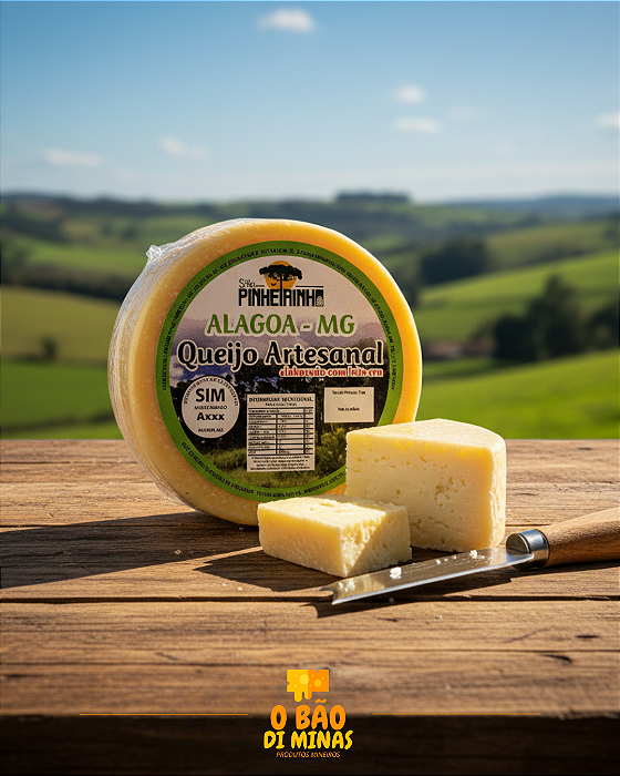 Queijo Artesanal Alagoa Especial - 560g - Sítio Pinheirinho