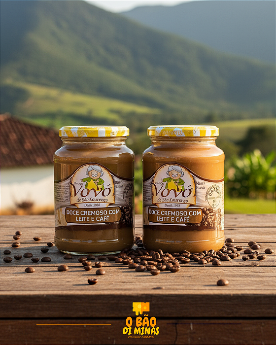 Doce de leite com Café - 2 Potes de 650g