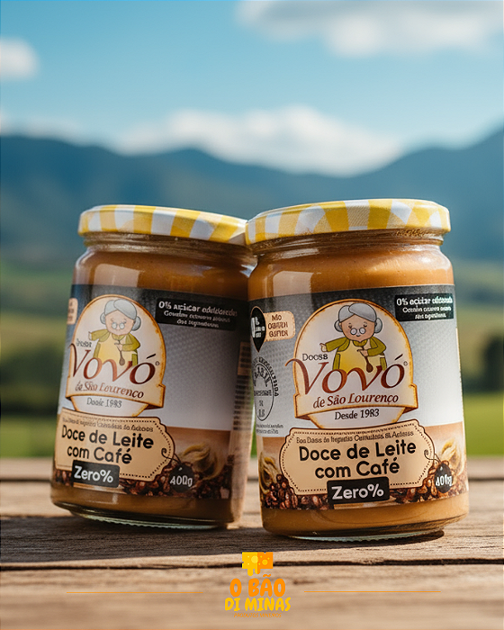 Doce de Leite com Café Zero Açúcar - 2 Potes 400g
