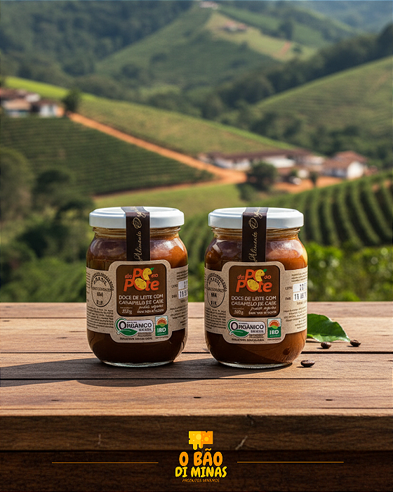 Doce de Leite com Caramelo de Café Orgânico - 2 potes de 300g - Do pé ao pote