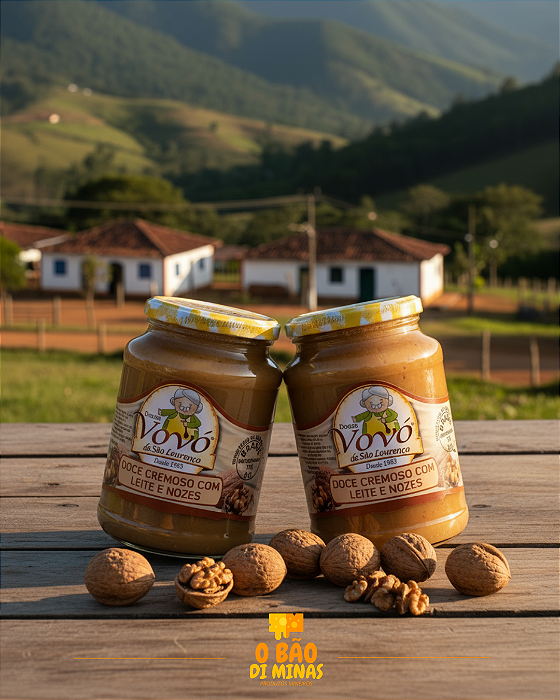 Doce de leite com Nozes - 2 Potes de 650g
