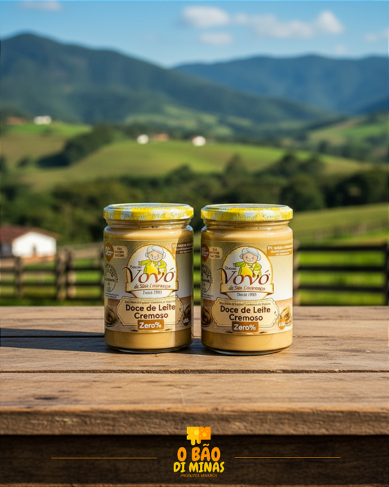 Doce de Leite Puro Zero Açúcar - 2 potes de 400g