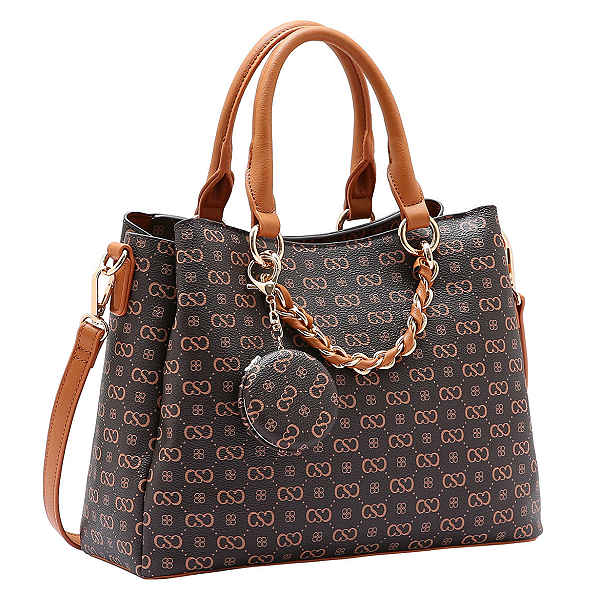 Bolsa Chenson Original Elegance Luxo com Chaveiro Espelho 3485083 – Aspen 2 Café