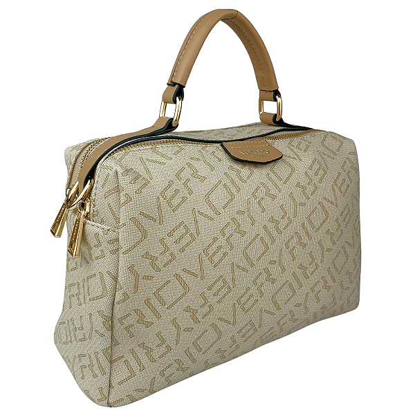 Bolsa Veryrio Monograma Média Duas Divisórias Original VR3791 - Reims Bege