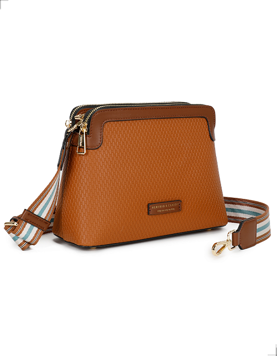 Bolsa Pequena Tiracolo Veryrio Original VR3475 - Toulouse Marrom