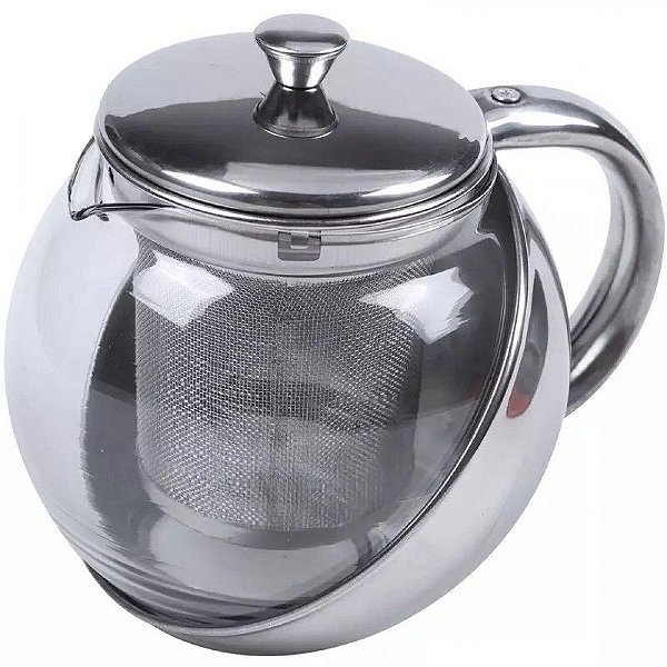 Chaleira de Vidro e Inox (1L)