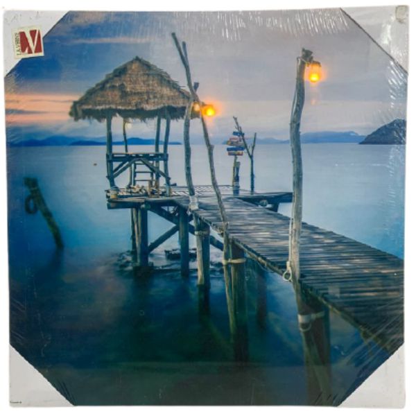 Quadro Poster Led (fzf - 1509 Cais Rústico)