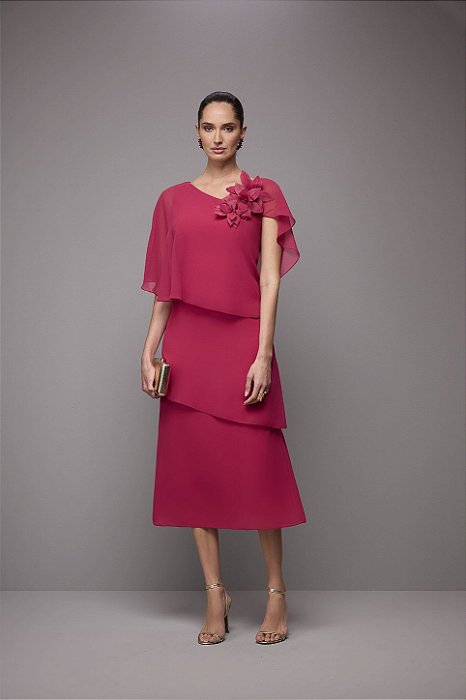 Vestido Adriana Framboesa