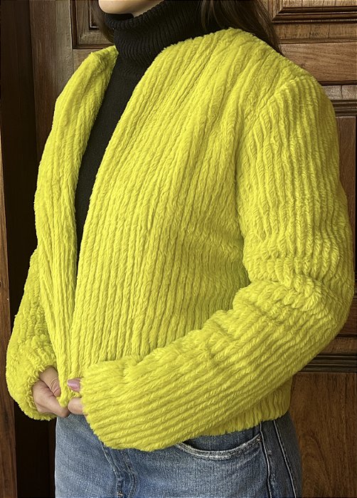 Casaco de Pelo Verde
