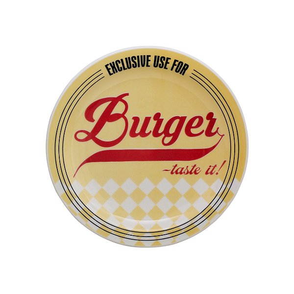 Kit 6 Pratos Rasos 26cm Burger Yellow