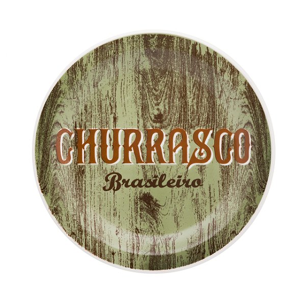 Kit 6 Pratos Rasos 26cm Churrasco Green