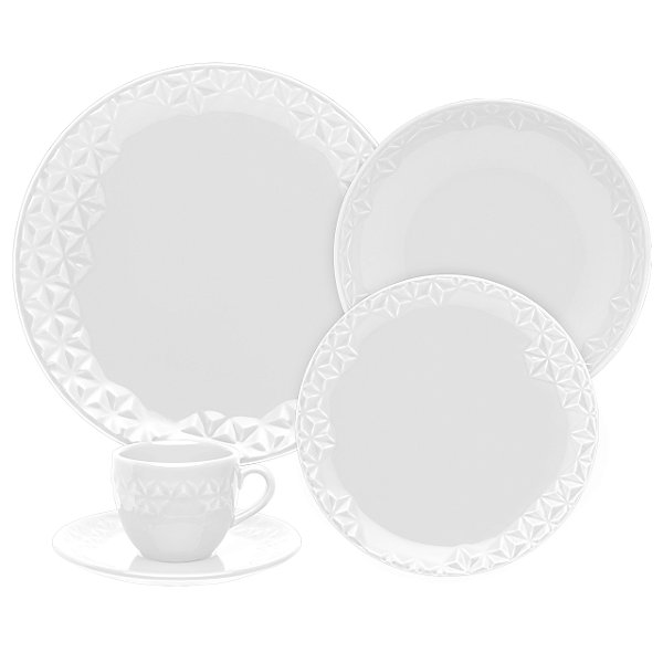 Aparelho de Jantar/Chá 30 Peças - Mia WHite