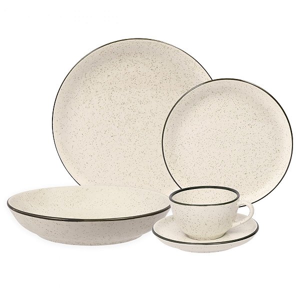 Aparelho de Jantar/Chá 30 Peças - Flat Duna