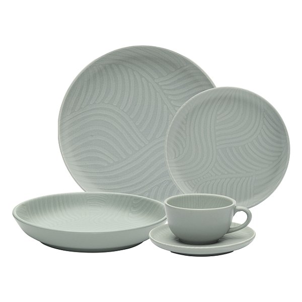 Aparelho de Jantar/Chá 30 Peças - Flat Oasis
