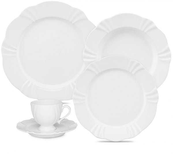 Aparelho de Jantar/Chá 30 Peças  Soleil White