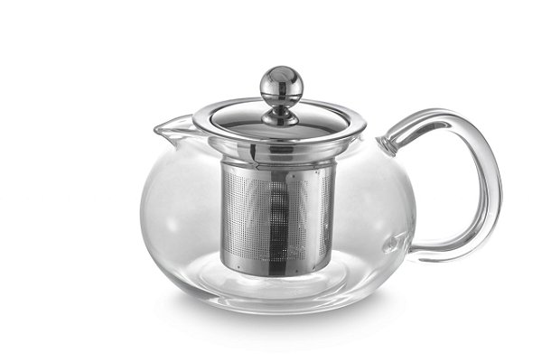 Bule para Chá em Vidro e Aço Inox com Infusor - 500ml