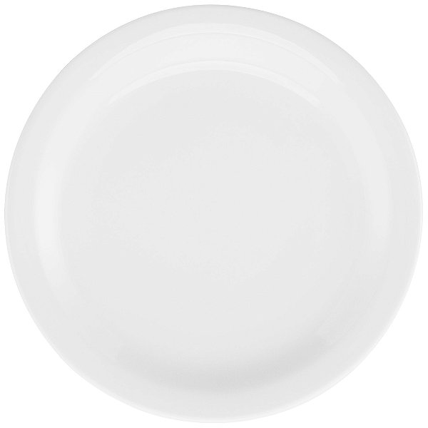 Conjunto com 6 Pratos Rasos 27cm - Pro - Porcelana Branco