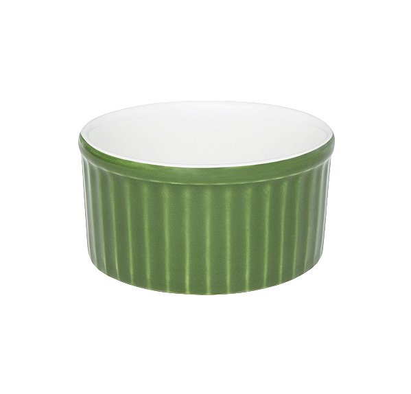 Tigela Ramequin - 10X5cm - 180ml  Verde/Branco
