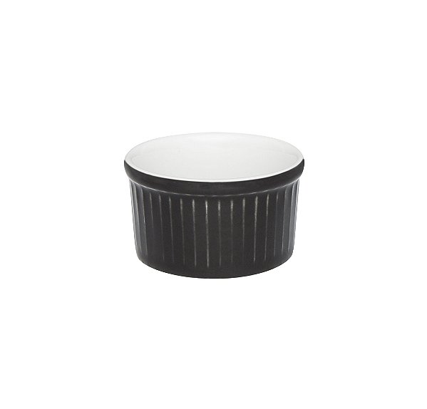 Tigela Ramequin - 6X3cm - 50ml  Preto/Branco