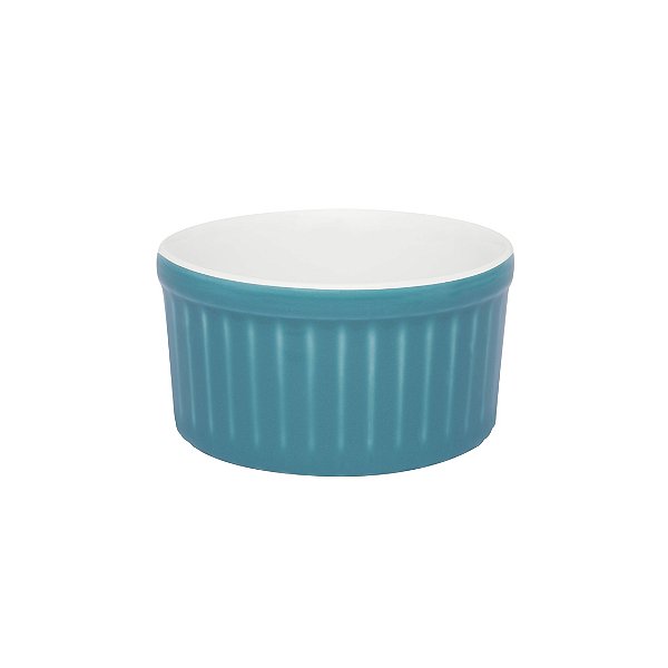 Tigela Ramequin 8X4cm - 100ml  Azul/Branco