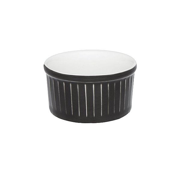 Tigela Ramequin - 8X4cm - 100ml Preto/Branco