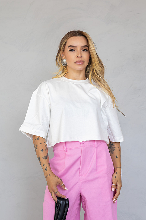 Cropped Max Liso Off