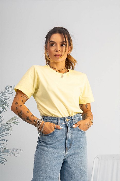 Tshirt Lisa Amarelo Bebê