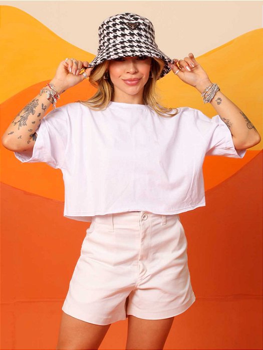 Cropped Max - Liso Branco