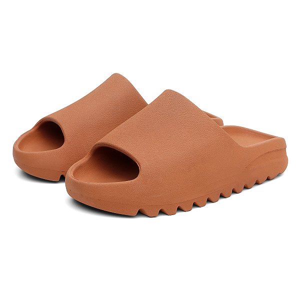 Chinelo Nuvem Slide Mion Tratorado Flexível Confortável Caramelo - Valentina K