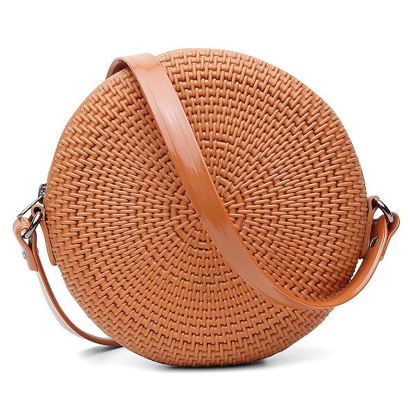 Bolsa Quebek Tiracolo Transversal Feminina Casual Caramelo