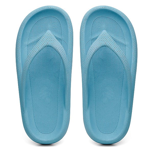 Chinelo Feminino de Dedo Azul Verão Estilo Casual