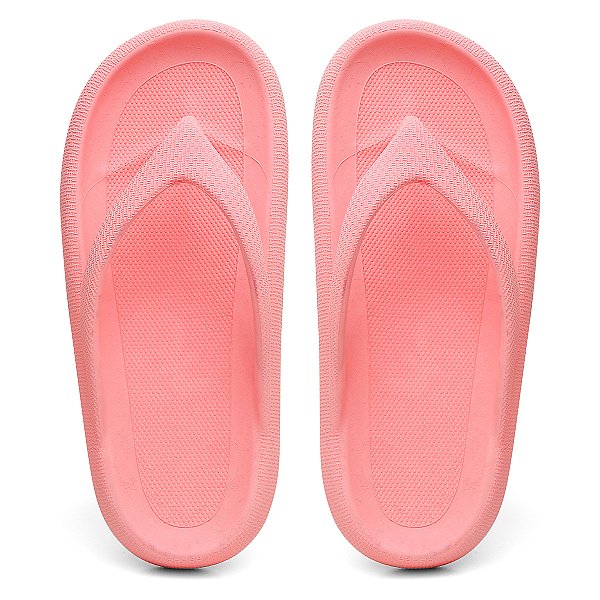Chinelo Feminino de Dedo Rosa Verão Estilo Casual