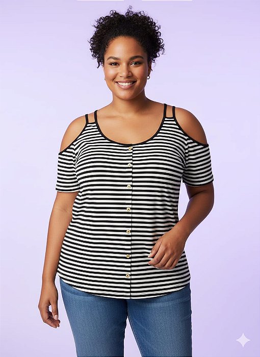 Blusa Manga Japonesa Visco 5990