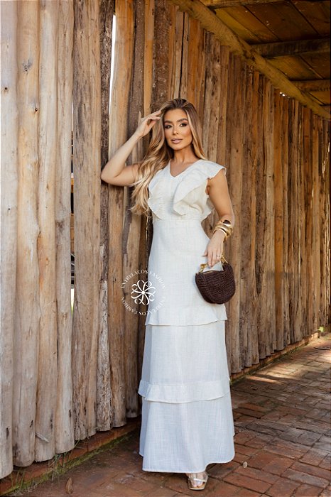 VESTIDO CLEO - LISTRA VERDE