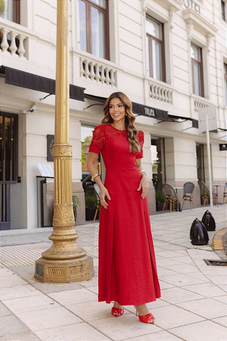 VESTIDO HELENA VERMELHO