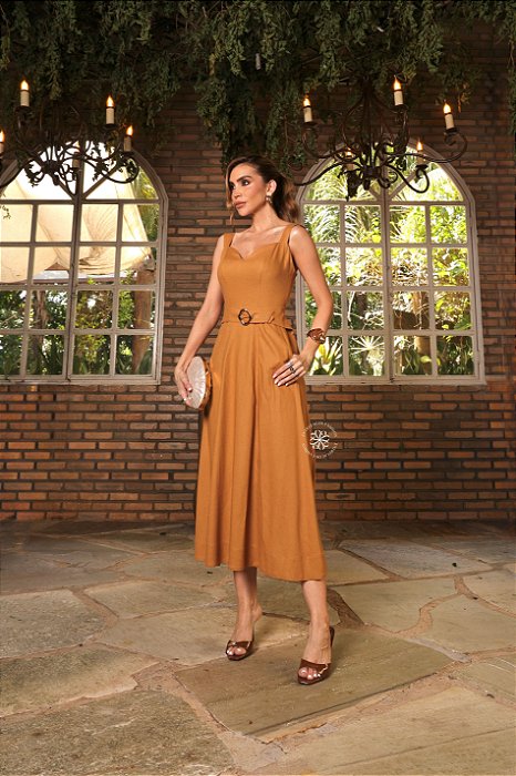 VESTIDO TATYANNE - CARAMELO
