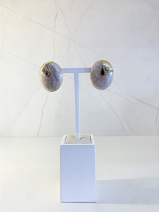 Brinco Safira Resina