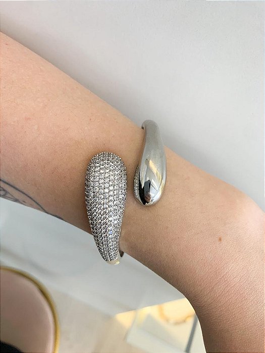 Bracelete gota -prata