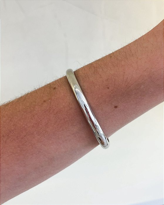 Bracelete Liso Letícia Prata