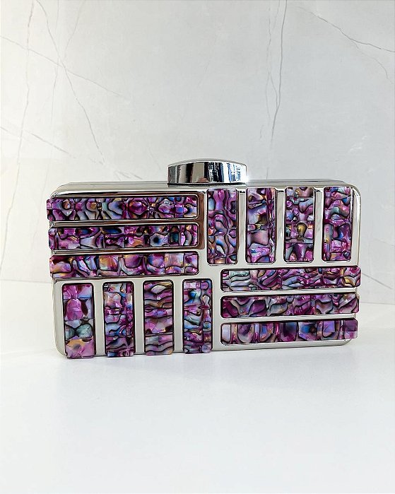 Clutch Metalizada Resinada