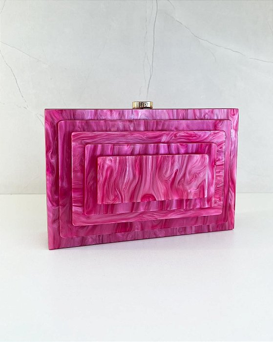 Clutch Rosa Resinada
