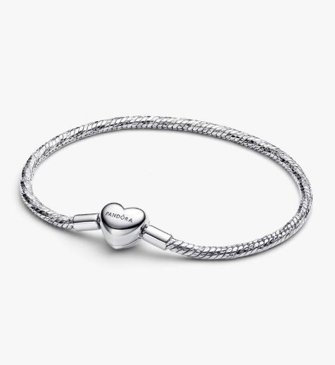 Pulseira de Corrente Facetada com Fecho de Coração Gravável