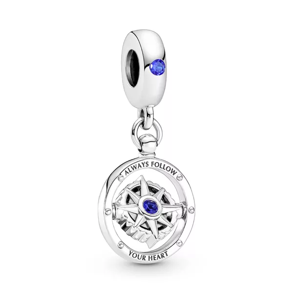 Charm Bússola Giratória